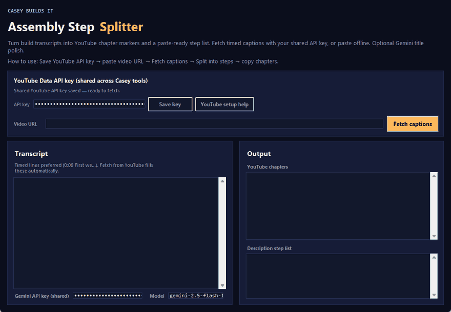 Demo: Auto-Generate YouTube Timestamps and Chapters with This Free AI Tool